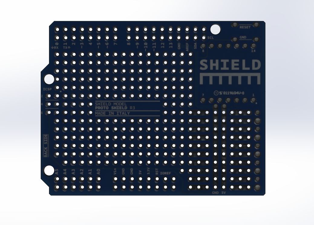 Arduino的原型护盾R3模型